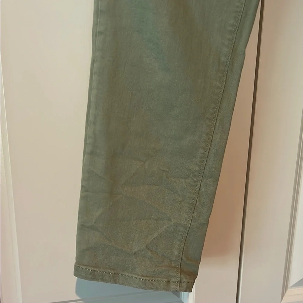 LOFT Sage Green Modern Crop Jean size 6 - Picture 3 of 8